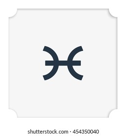 Pisces zodiac sign.