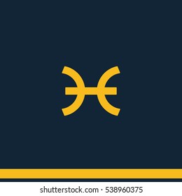 Pisces zodiac sign.