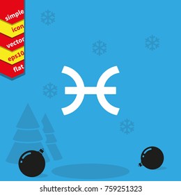 Pisces zodiac sign.
