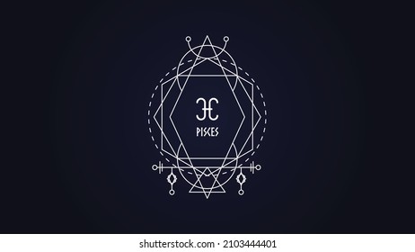 Pisces Zodiac Sign Desktop Wallpaper