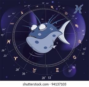 Pisces Zodiac Sign. Fish