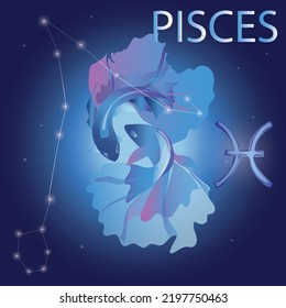 
Pisces zodiac sign. Horoscope, astrology, prediction.