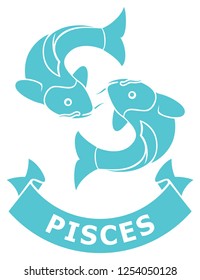 Pisces zodiac sign (horoscope icon)