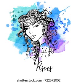 Pisces. Zodiac signs girl