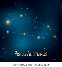 Piscis Austrinus constellation: a celestial guide in the night sky.