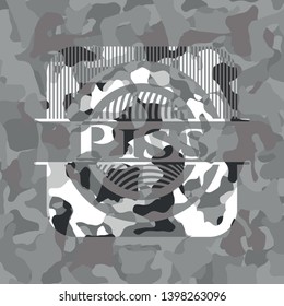 Piss on grey camo pattern
