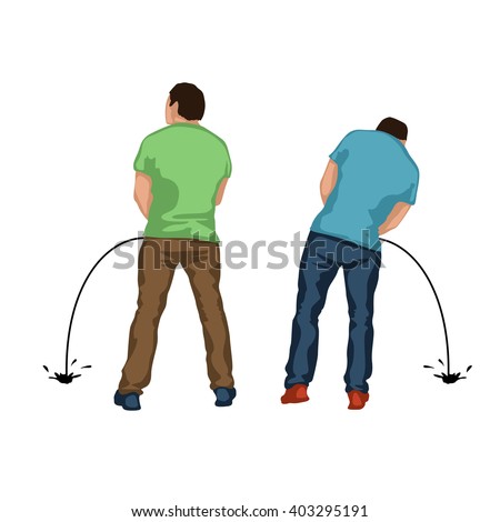 Pissing on ice rope on leg pic 493