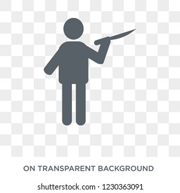 pissed off human icon. Trendy flat vector pissed off human icon on transparent background from Feelings collection. 