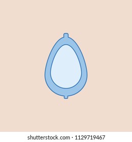 Pissoir icon. Element of bathroom for mobile concept and web apps illustration. Field outline icon for website design and development, app development on somon background