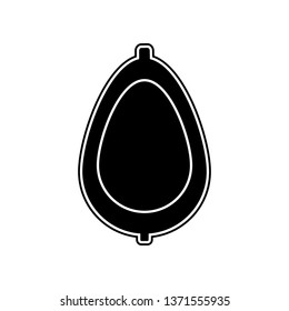 Pissoir icon. Element of bathroom for mobile concept and web apps icon. Glyph, flat icon for website design and development, app development