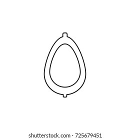 Pissoir icon on the White Background.