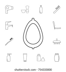 Pissoir icon on the White Background.