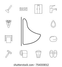 Pissoir icon on the White Background.