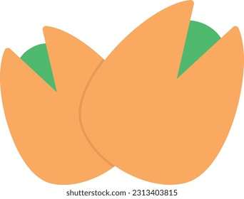 Pista Nuts Vector Icon Flat Style