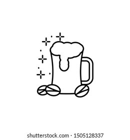 Pistachio, beer icon. Element of October festival icon