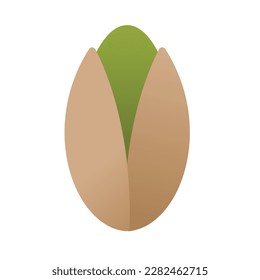 pistachio flat vector icon illustration logo clipart