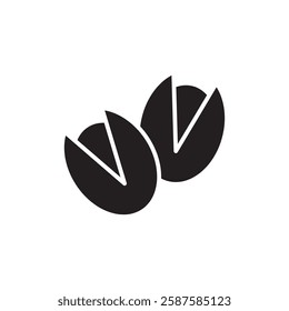 Pistachio icon Black simple illustration for web and app..eps
