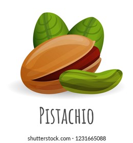 Pistachio icon. Cartoon of pistachio vector icon for web design isolated on white background