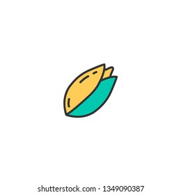 Pistachio icon design. Gastronomy icon vector illustration