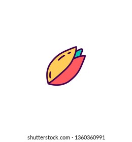 Pistachio icon design. Gastronomy icon vector illustration