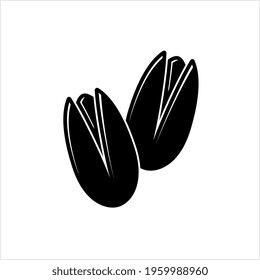 Pistachio Icon, Editable Seed Of Desert Plant Fruit Drupe Vector Art Illustration