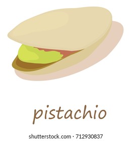 Pistachio icon. Isometric illustration of pistachio vector icon for web
