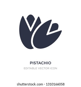 pistachio icon on white background. Simple element illustration from Food concept. pistachio icon symbol design.