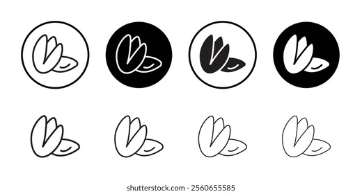 pistachio icon Outline vector for web ui