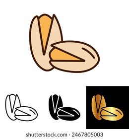 The Pistachio icon represents a popular nut used in snacks, desserts, and various culinary creations.