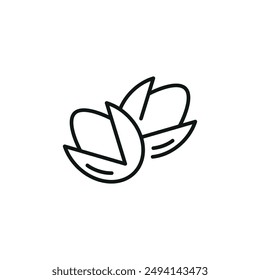 Pistachio icon. Simple pistachio icon for social media, app, and web design. Vector illustration