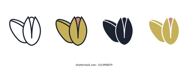 Pistachio icon symbol template for graphic and web design collection logo vector illustration