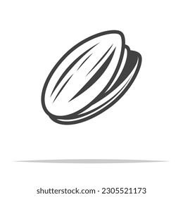 Icono de Pistachio vector transparente aislado