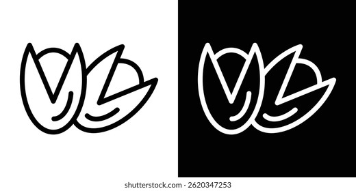 Vector de icono de pistacho para Web y App móvil. Símbolo aislado.