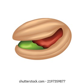 pistachio isolated icon white background