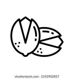 pistachio line style icon. vector illustration for graphic design, website, app. EPS 10