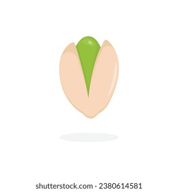 Diseño del vector de iconos de las nueces de Pistachio.