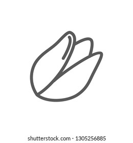 Pistachio nut line icon.