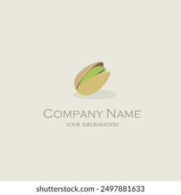 pistachio nut logo vector your company name
