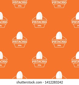 Pistachio pattern vector orange for any web design best