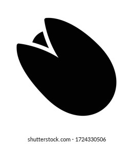 pistachio vector glyph flat icon