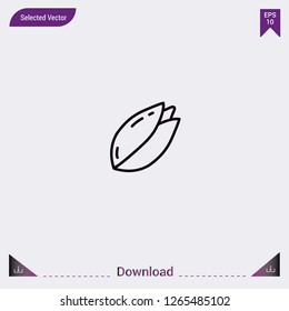 Pistachio vector icon. Modern, simple, isolated, flat best quality icon for web site designs or mobile apps. Vector illustration eps10.