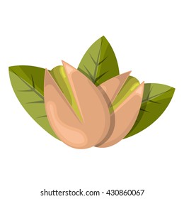 Pistachios colorful icon