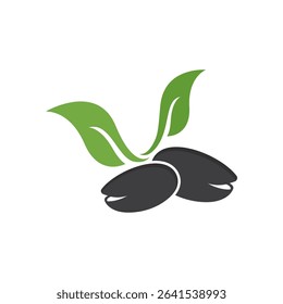 pistachios nut  logo vector icon illustration design 