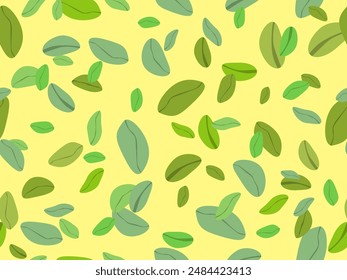 Pistachios seamless pattern. Background with green nuts, pistachios and peanuts in a minimalist style. Design for wrappers, covers, wallpapers and banners. Vector illustration