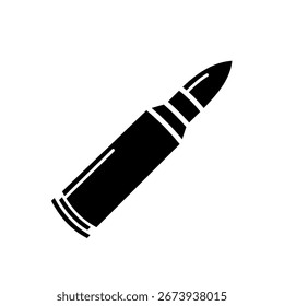 Pistol bullet - vector icon