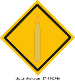 bala de pistola, vector sobre fondo blanco