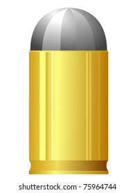pistol cartridge. vector