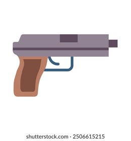 Pistola plana diseño de iconos para personal y Uso comercial