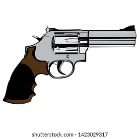 PISTOL GUN HANDGUN VECTOR EDITABLE