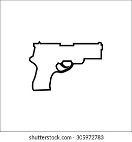 Pistol gun icon 